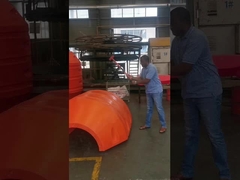 Floater Pipa HDPE Bentuk Silinder Kuning/Orenji untuk Kebutuhan Pelanggan
