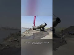 Ketahanan Abrasi Hitam Self Floating Hose Flanges / Camlocks Fleksibel Ringan Karet Selang