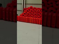 Pelampung Pipa HDPE Oranye dengan Sambungan Galvanis Panas dan Diisi Busa PU untuk Dukungan Daya Apung