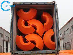 Foam Polyethylene Floats Dijual Pipa Pengerukan Hdpe Floating Pontoon Hose Dirakit
