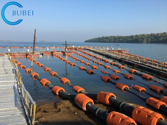 Polyethylene Pontoon Floats Tahan Aus Tabung Pengerukan Pipa HDPE Buoy Marine