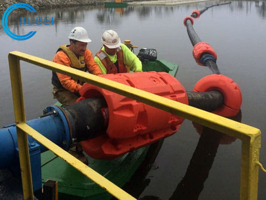 Pipa Pengerukan HDPE Mengapung Selang Floatasi Busa Pasir Plastik Fleksibel 23 Inch