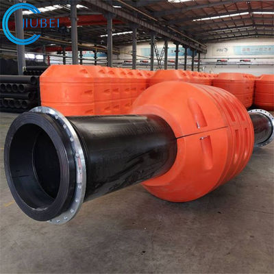 Rotomoulded PE Pengerukan Pipa Floats Machine Floater Marine Dredger 14 Inch