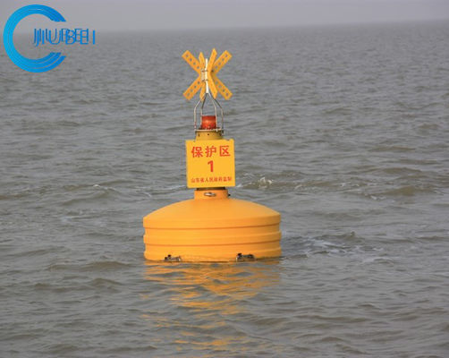 Navigasi Air Hijau Merah Kuning Pelampung Laut Dengan Lampu Sinyal Surya