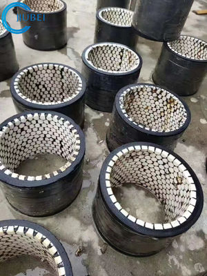 Pipa Selang Pembuangan Pasir Fleksibel Pompa Bah Bubur Pengerukan Lapisan Keramik Karet