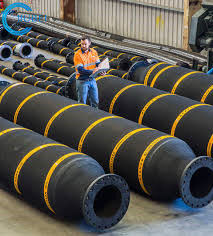 Pipa Self Floating Dredge Hose Dijual Pasir Hisap Selang Kapal Selam Karkas Tunggal Padat 10-30bar