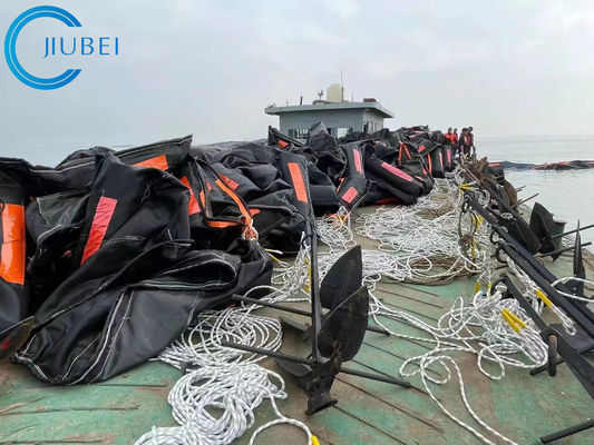 Pelabuhan Terapung Boom Tirai Lumpur Tipe 2 Desain Tirai Kekeruhan Tipe 1 Penahan Minyak