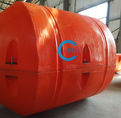Sea / River / Lake Heavy Duty Dredging Pipe Float Collars Untuk Pengosongan Pipa