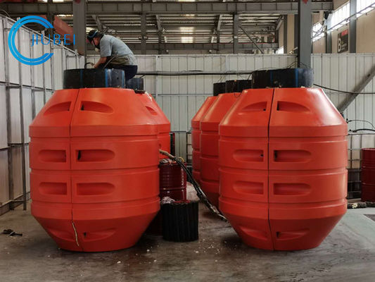 Ukuran Disesuaikan PU Pipa HDPE Floater Untuk Pipa Pengerukan Laut Terapung