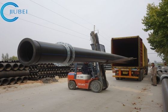 Kekuatan tarik tinggi pipa HDPE pengeboran ketebalan yang disesuaikan dengan tekanan 0,4 - 2,0Mpa