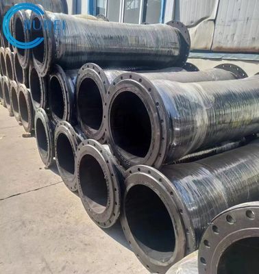 Jangkauan suhu -40°F hingga 180°F Selang pembuangan karet 500 Psi sintetis untuk pengeboran laut