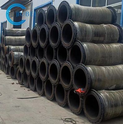 50 ft Heavy Duty Dredging Rubber Discharge Hose Dengan Flanges Connection