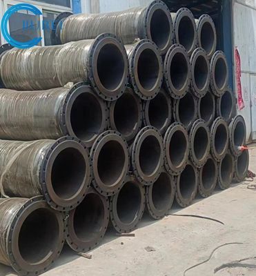 High Flexible Dredging Rubber Hose 50 ft Panjang Untuk Pasir Dan Tambang Tailings Pengungsian