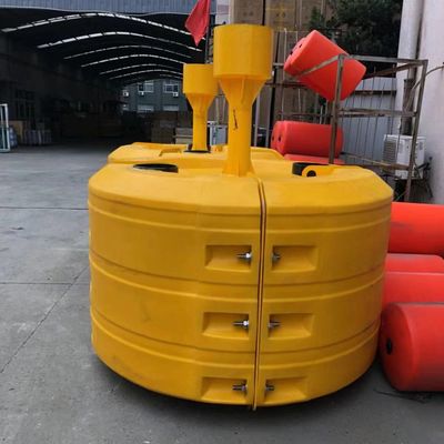 Visibilitas Tinggi Buay Plastik Kuning/Merah/Hijau Tahan Dampak 1550mm Ketinggian Pesawat Fokus