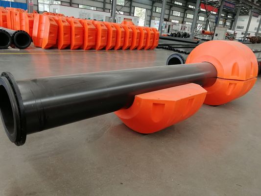 Floater Pipa HDPE Bentuk Silinder Kuning/Orenji untuk Kebutuhan Pelanggan