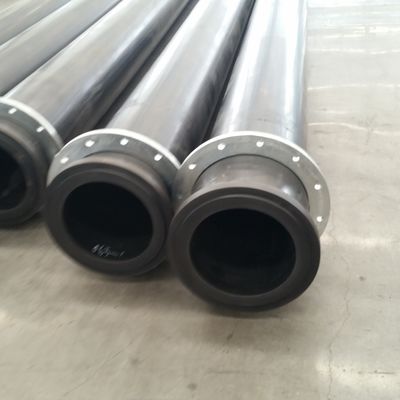 Pipa bubur UHMWPE yang terkoneksi dengan flange yang sangat keras untuk penggundulan