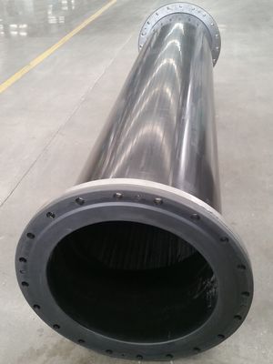 Pipa bubur UHMWPE yang terkoneksi dengan flange yang sangat keras untuk penggundulan