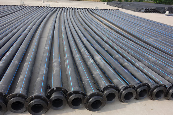 Tahan terhadap karat dan korosi kimia Dredging HDPE Pipe 5.8/11.8m Panjang Ringan untuk transportasi yang mudah