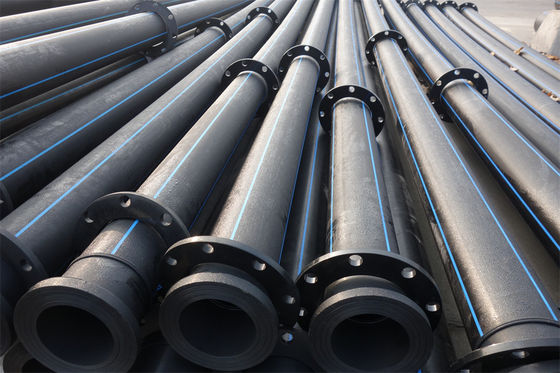 Tahan terhadap karat dan korosi kimia Dredging HDPE Pipe 5.8/11.8m Panjang Ringan untuk transportasi yang mudah