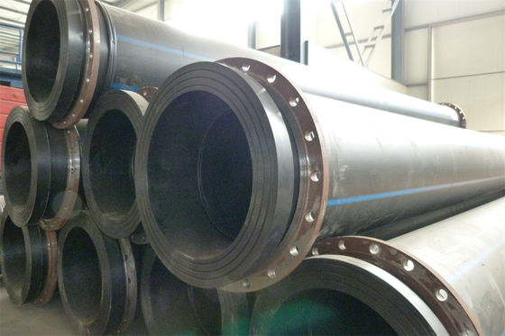 5.8/11.8m Panjang Dredging HDPE Pipe Fleksibilitas yang sangat baik Mudah Instalasi Rentang suhu -60-80 derajat