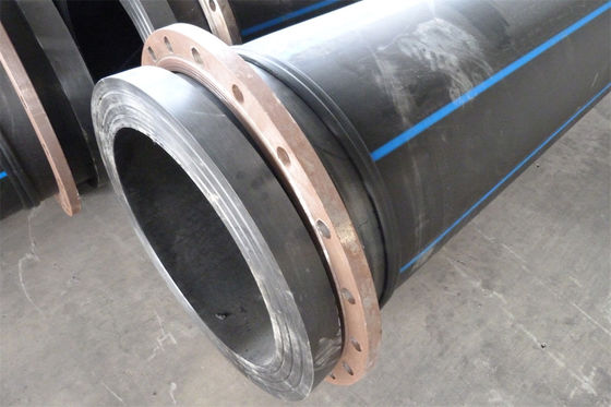 5.8/11.8m Panjang Dredging HDPE Pipe Fleksibilitas yang sangat baik Mudah Instalasi Rentang suhu -60-80 derajat