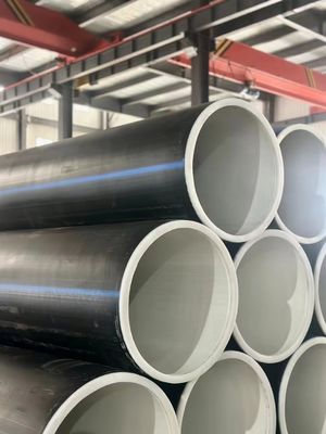 Korosi tahan pipa HDPE tahan karat dan korosi kimia kisaran suhu -60-80 derajat