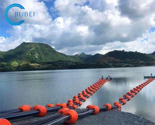 High Bearing Capacity Cylinder Type HDPE Pipe Floater Untuk Pengerukan Laut / Sungai / Danau